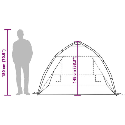 vidaXL Beach Tent 2-Person Sea Green Quick Release Waterproof - 36511