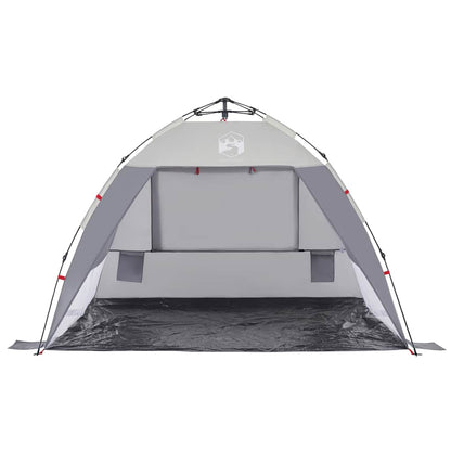 vidaXL Beach Tent 2-Person Grey Quick Release Waterproof - 36513