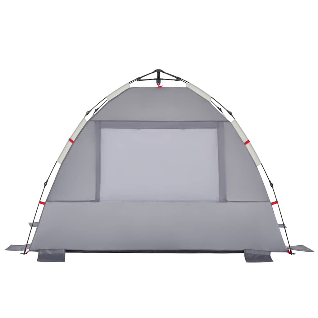 vidaXL Beach Tent 2-Person Grey Quick Release Waterproof - 36513