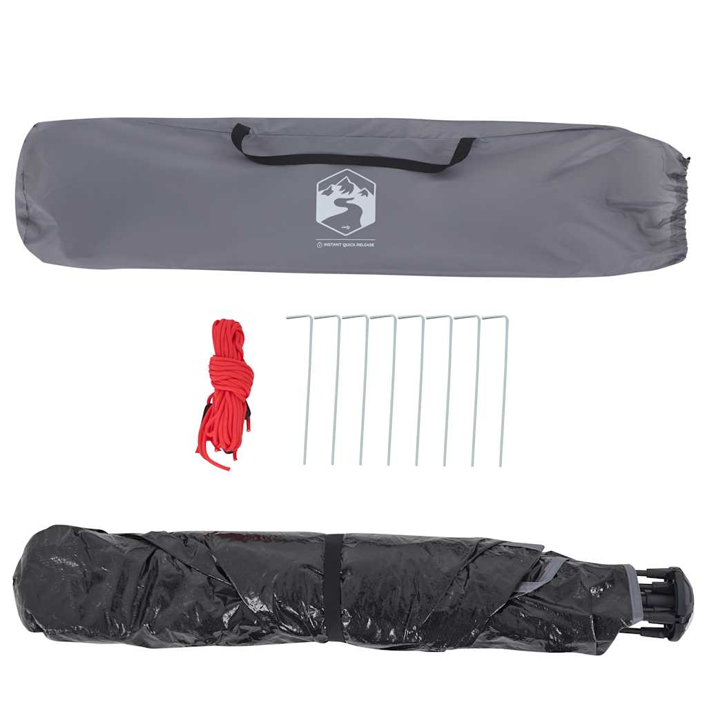 vidaXL Beach Tent 2-Person Grey Quick Release Waterproof - 36513