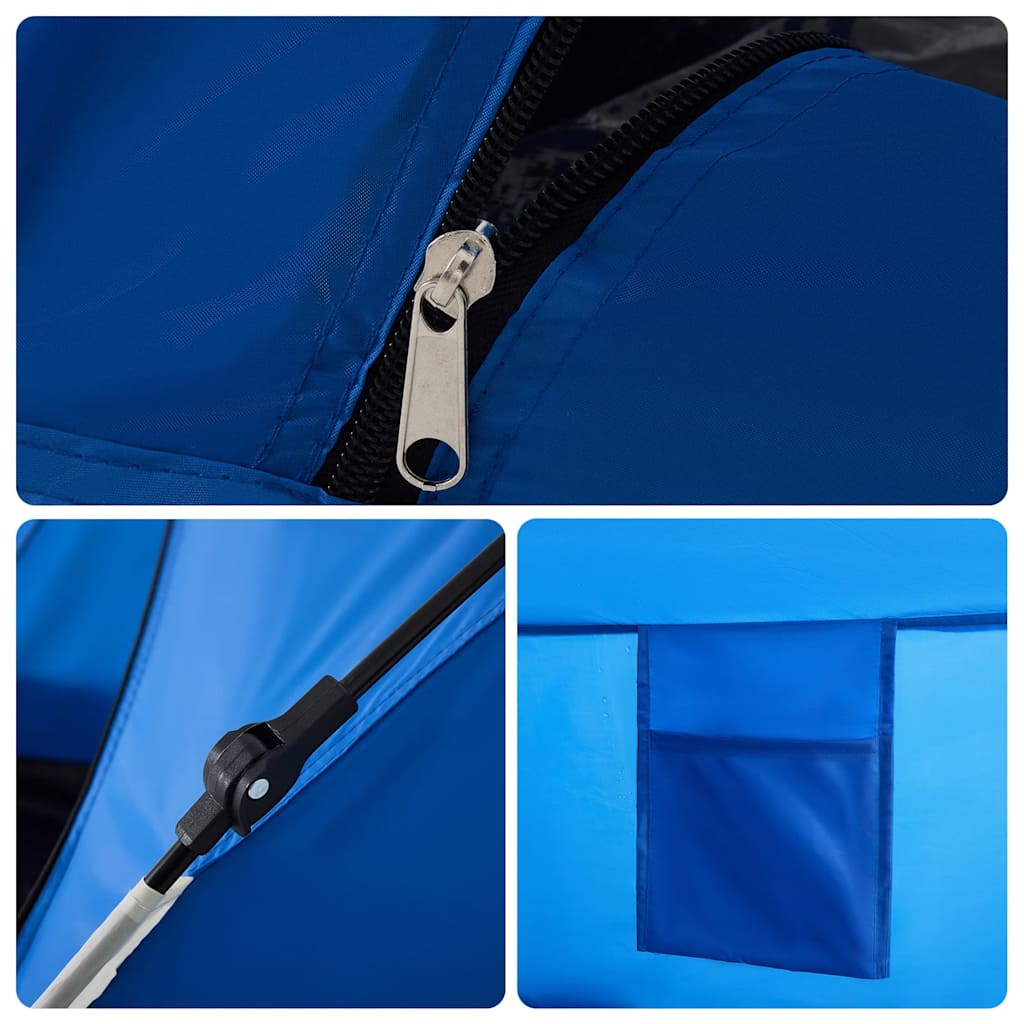 vidaXL Beach Tent 2-Person Azure Blue Quick Release Waterproof - 36516