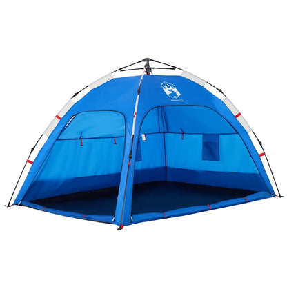 vidaXL Beach Tent 2-Person Azure Blue Quick Release Waterproof - 36516