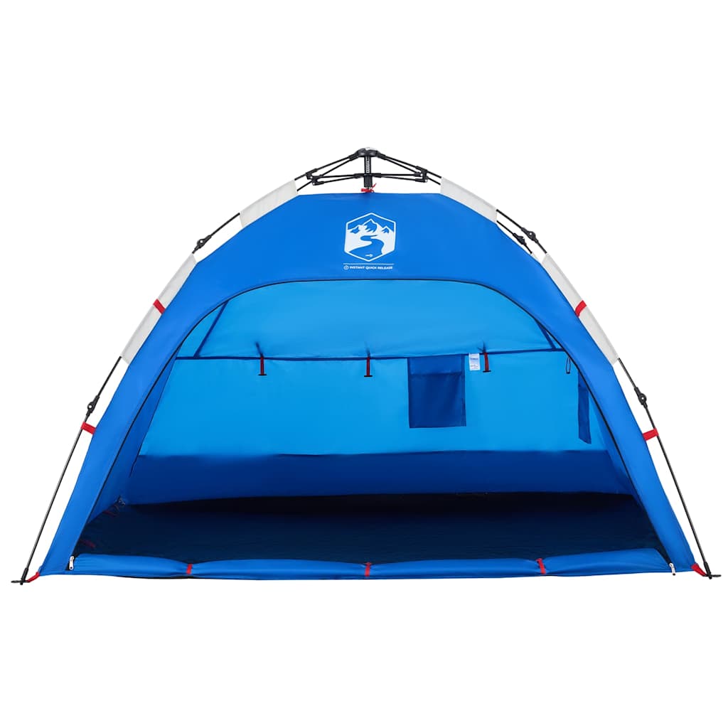 vidaXL Beach Tent 2-Person Azure Blue Quick Release Waterproof - 36516