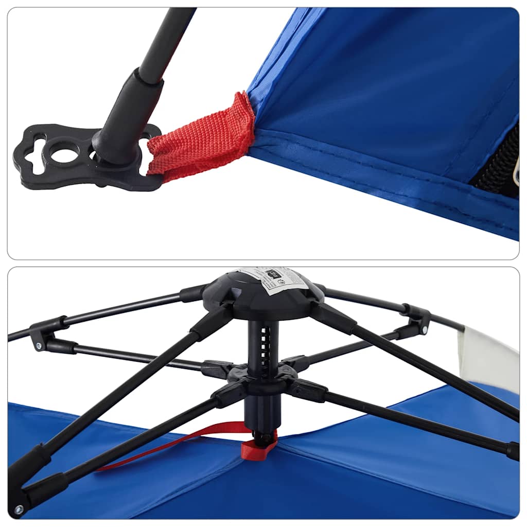 vidaXL Beach Tent 2-Person Azure Blue Quick Release Waterproof - 36516