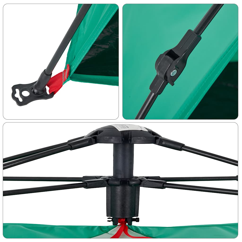 vidaXL Beach Tent 2-Person Sea Green Quick Release Waterproof - 36529