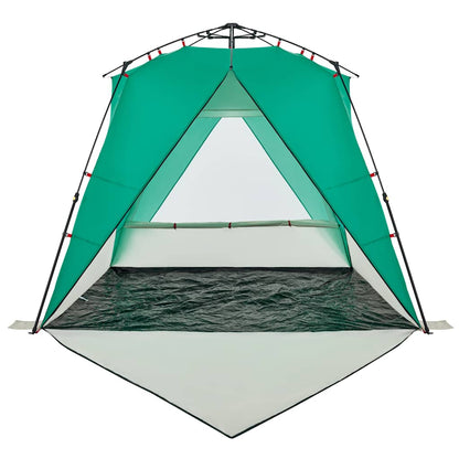 vidaXL Beach Tent 4-Person Sea Green Quick Release Waterproof