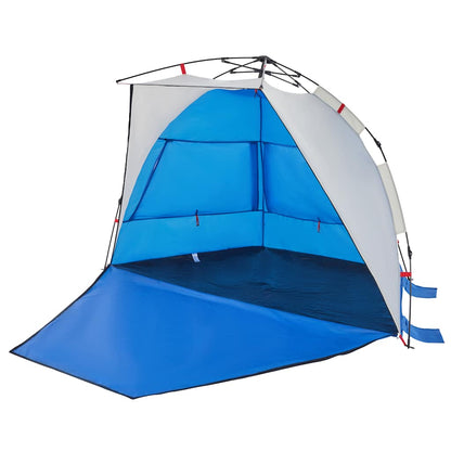 vidaXL Beach Tent 2-Person Azure Blue Quick Release Waterproof - 36549