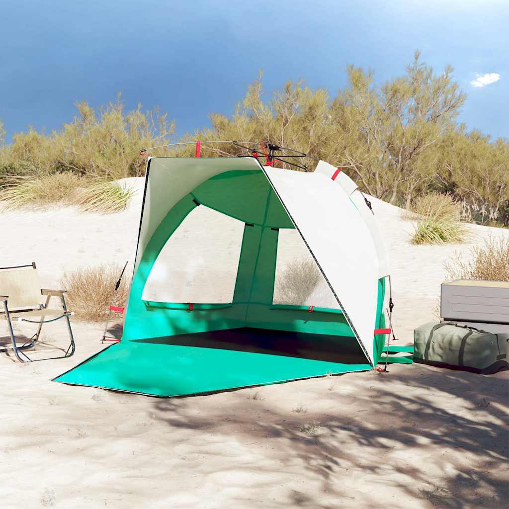 vidaXL Beach Tent 2-Person Sea Green Quick Release Waterproof - 36552