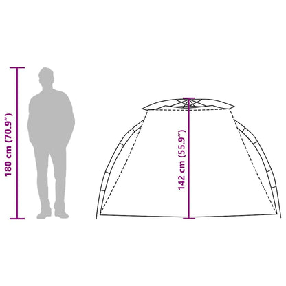 vidaXL Beach Tent 2-Person Sea Green Quick Release Waterproof - 36552
