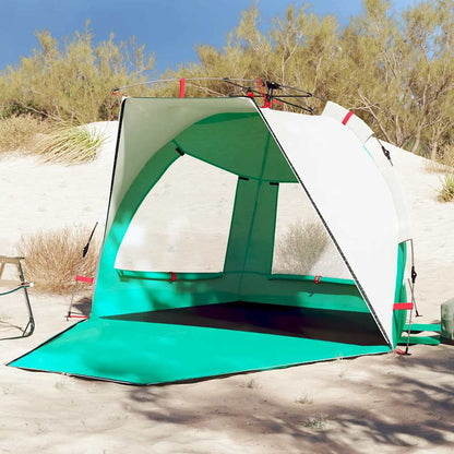 vidaXL Beach Tent 2-Person Sea Green Quick Release Waterproof - 36552