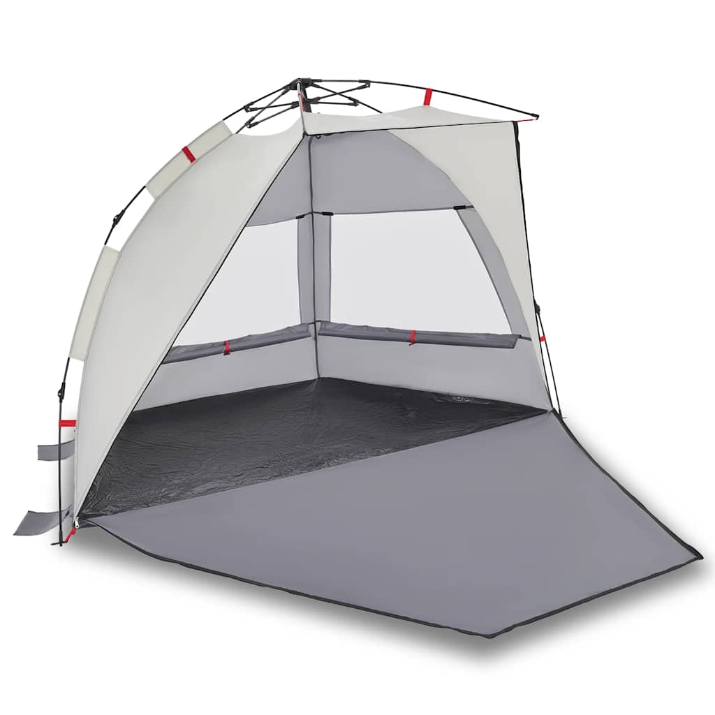vidaXL Beach Tent 2-Person Grey Quick Release Waterproof - 36555
