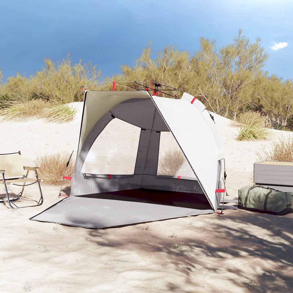 vidaXL Beach Tent 2-Person Grey Quick Release Waterproof - 36555
