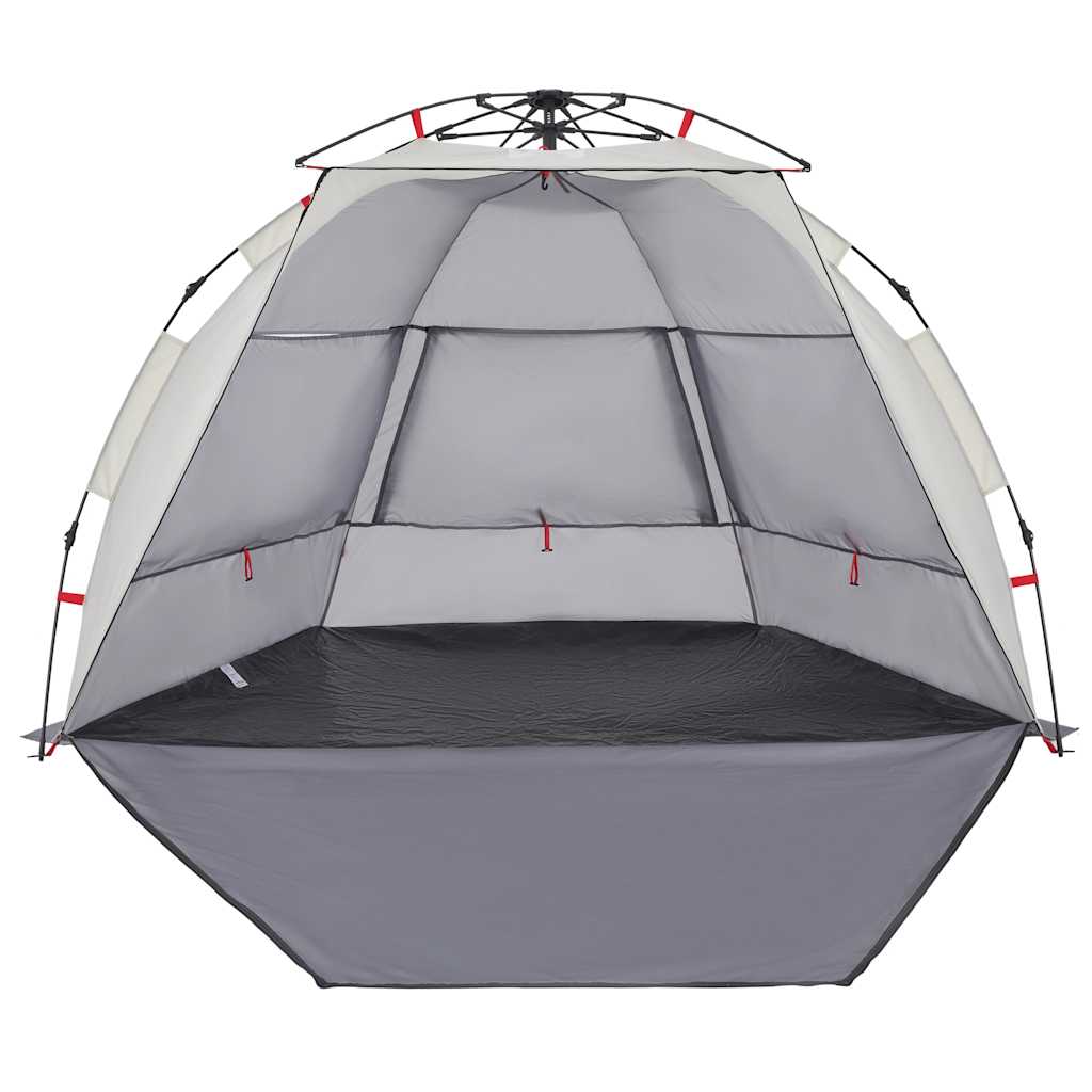 vidaXL Beach Tent 2-Person Grey Quick Release Waterproof - 36555