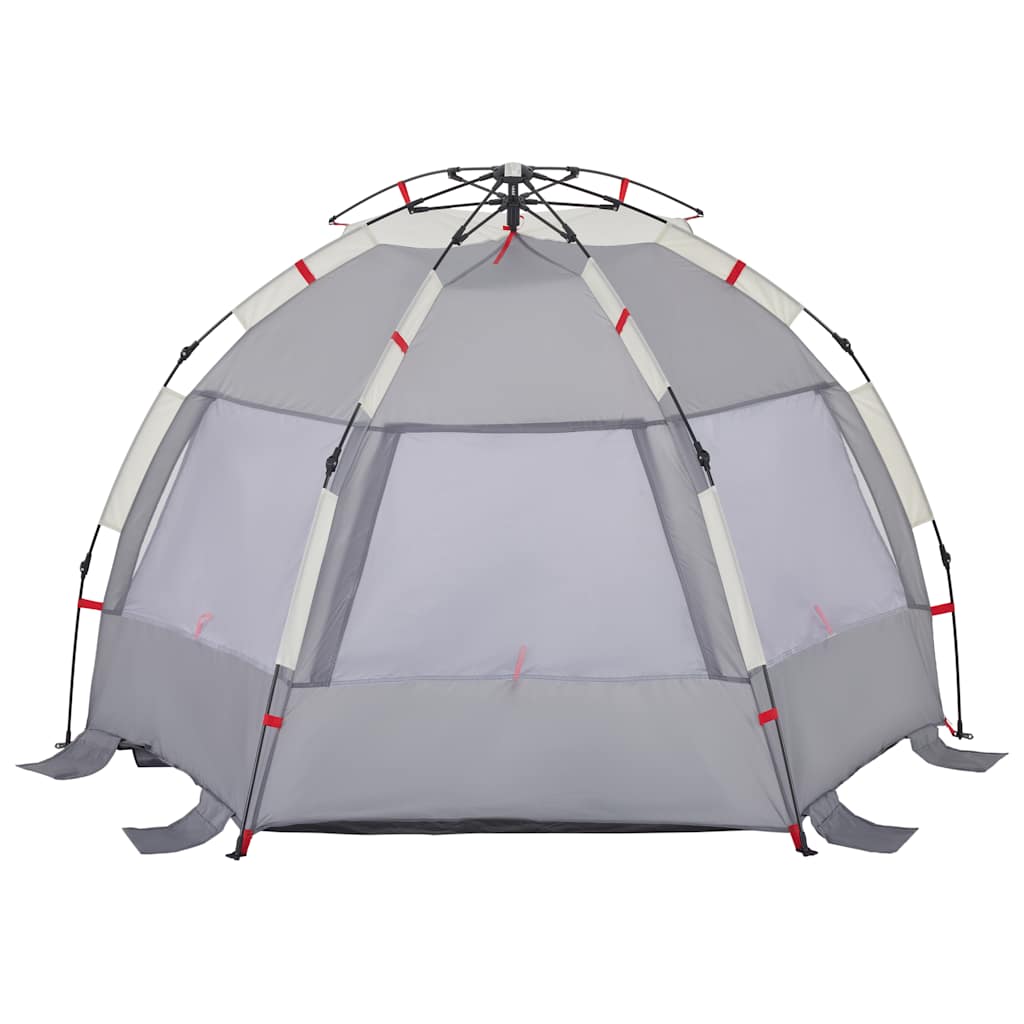 vidaXL Beach Tent 2-Person Grey Quick Release Waterproof - 36555