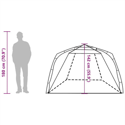 vidaXL Beach Tent 3-Person Azure Blue Quick Release Waterproof