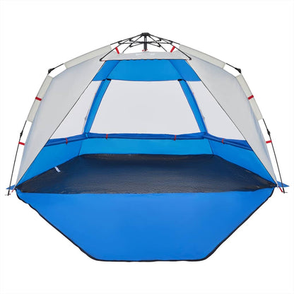 vidaXL Beach Tent 3-Person Azure Blue Quick Release Waterproof