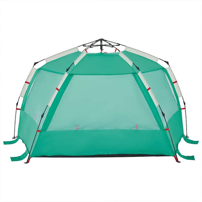 vidaXL Beach Tent 3-Person Sea Green Quick Release Waterproof