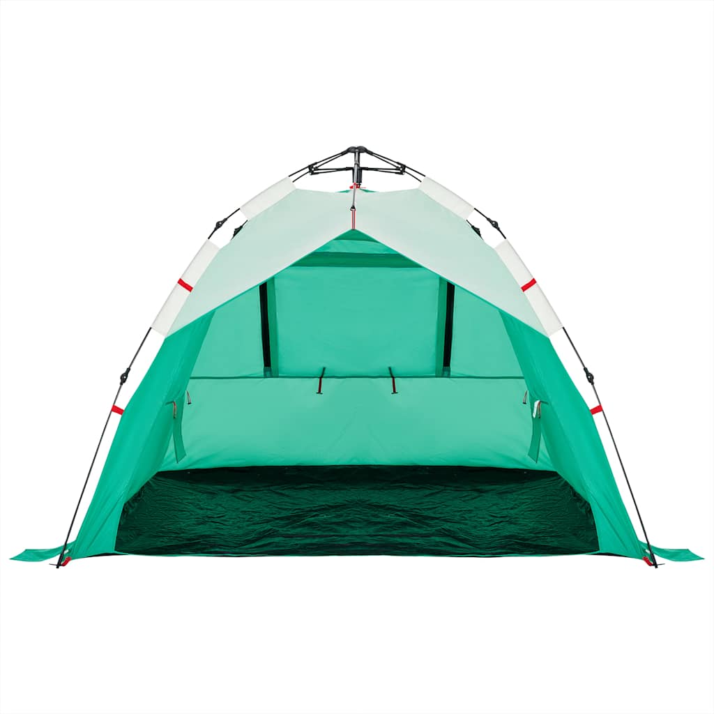 vidaXL Beach Tent 3-Person Sea Green Quick Release Waterproof - 36576