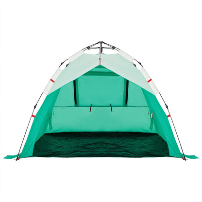 vidaXL Beach Tent 3-Person Sea Green Quick Release Waterproof - 36576