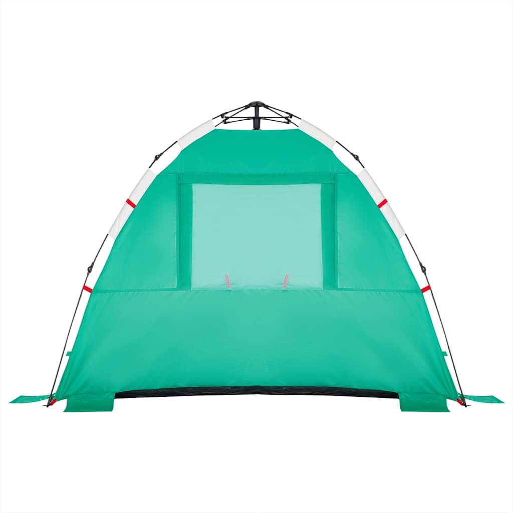 vidaXL Beach Tent 3-Person Sea Green Quick Release Waterproof - 36576