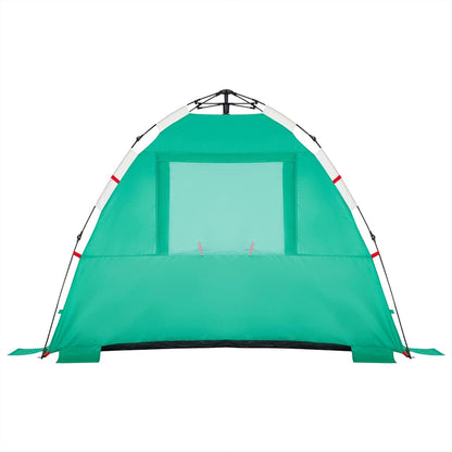 vidaXL Beach Tent 3-Person Sea Green Quick Release Waterproof - 36576