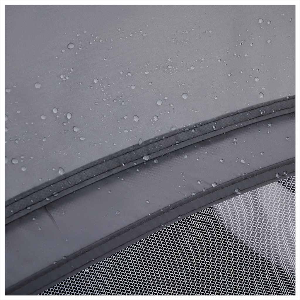 vidaXL Beach Tent 3-Person Grey Quick Release Waterproof - 36577
