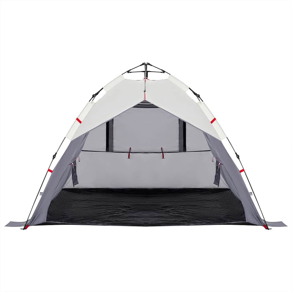 vidaXL Beach Tent 3-Person Grey Quick Release Waterproof - 36577