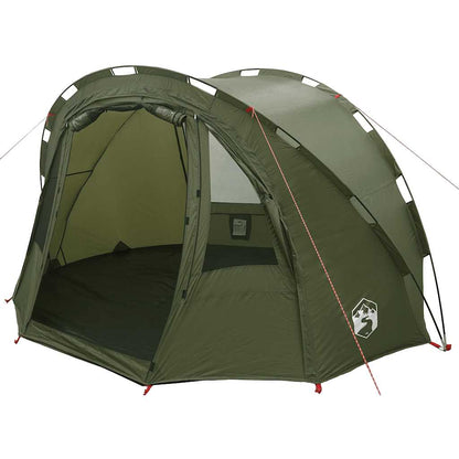 vidaXL Fishing Tent 2-Person Olive Green Waterproof