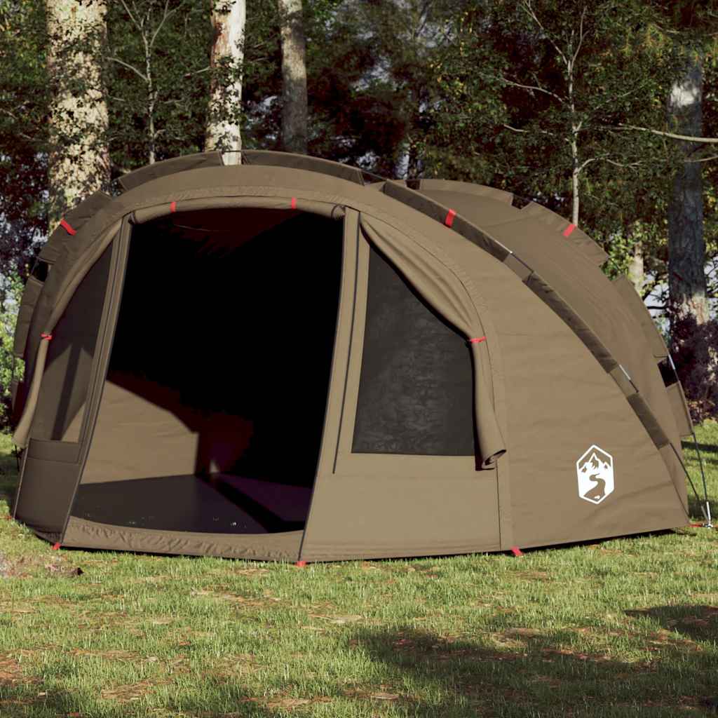 vidaXL Fishing Tent 2-Person Olive Green Waterproof