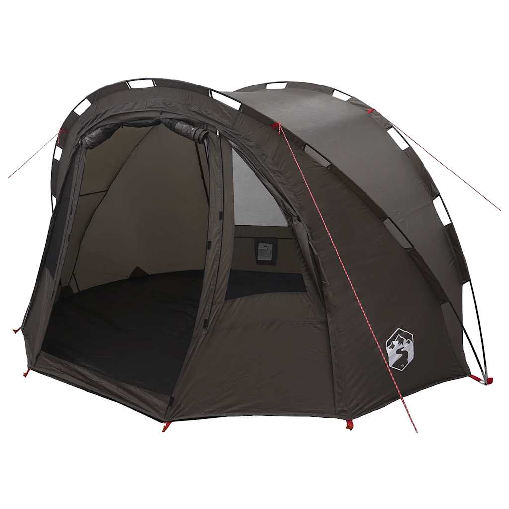 vidaXL Fishing Tent 2-Person Brown Waterproof