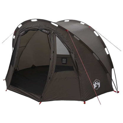 vidaXL Fishing Tent 2-Person Brown Waterproof