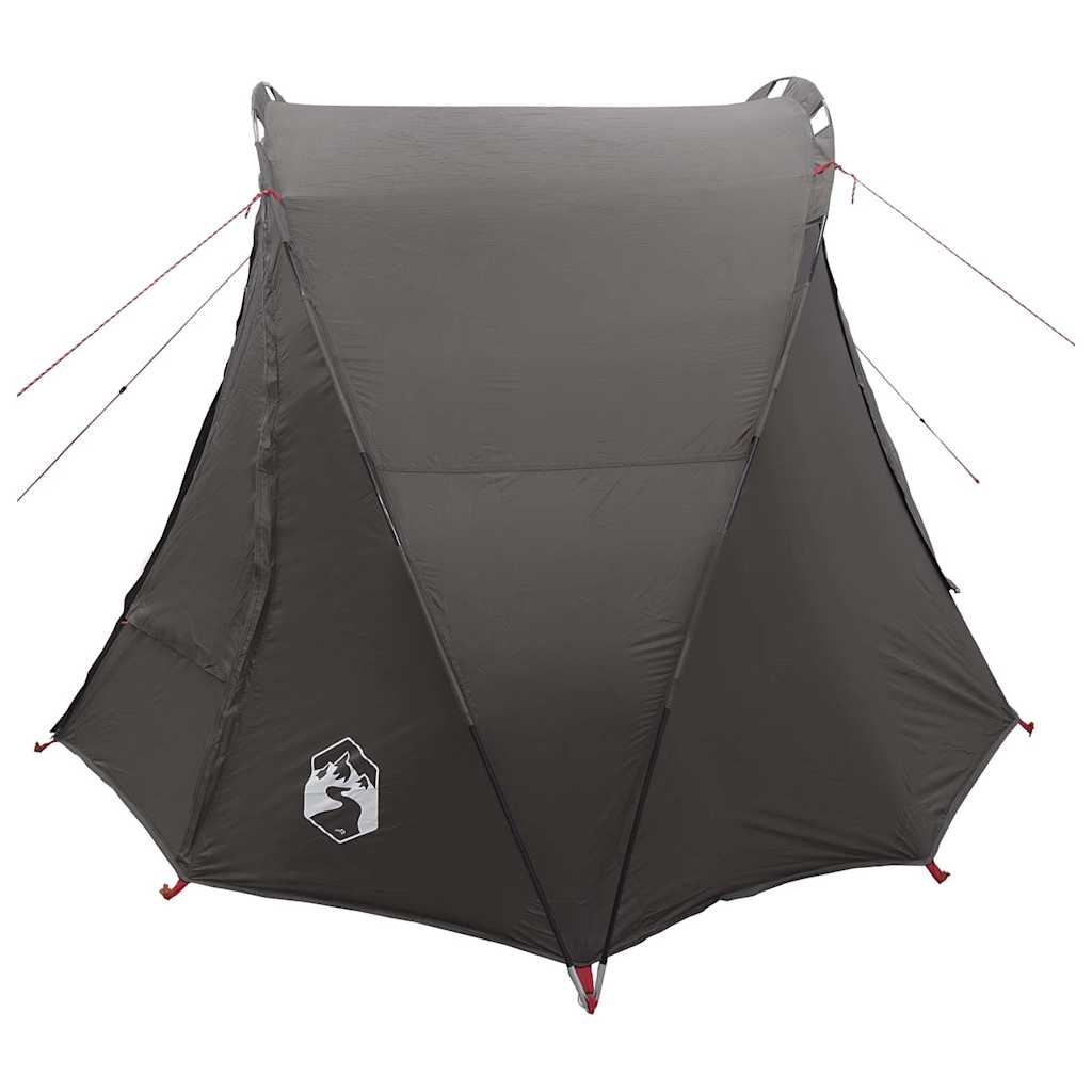 vidaXL Fishing Tent 2-Person Brown Waterproof
