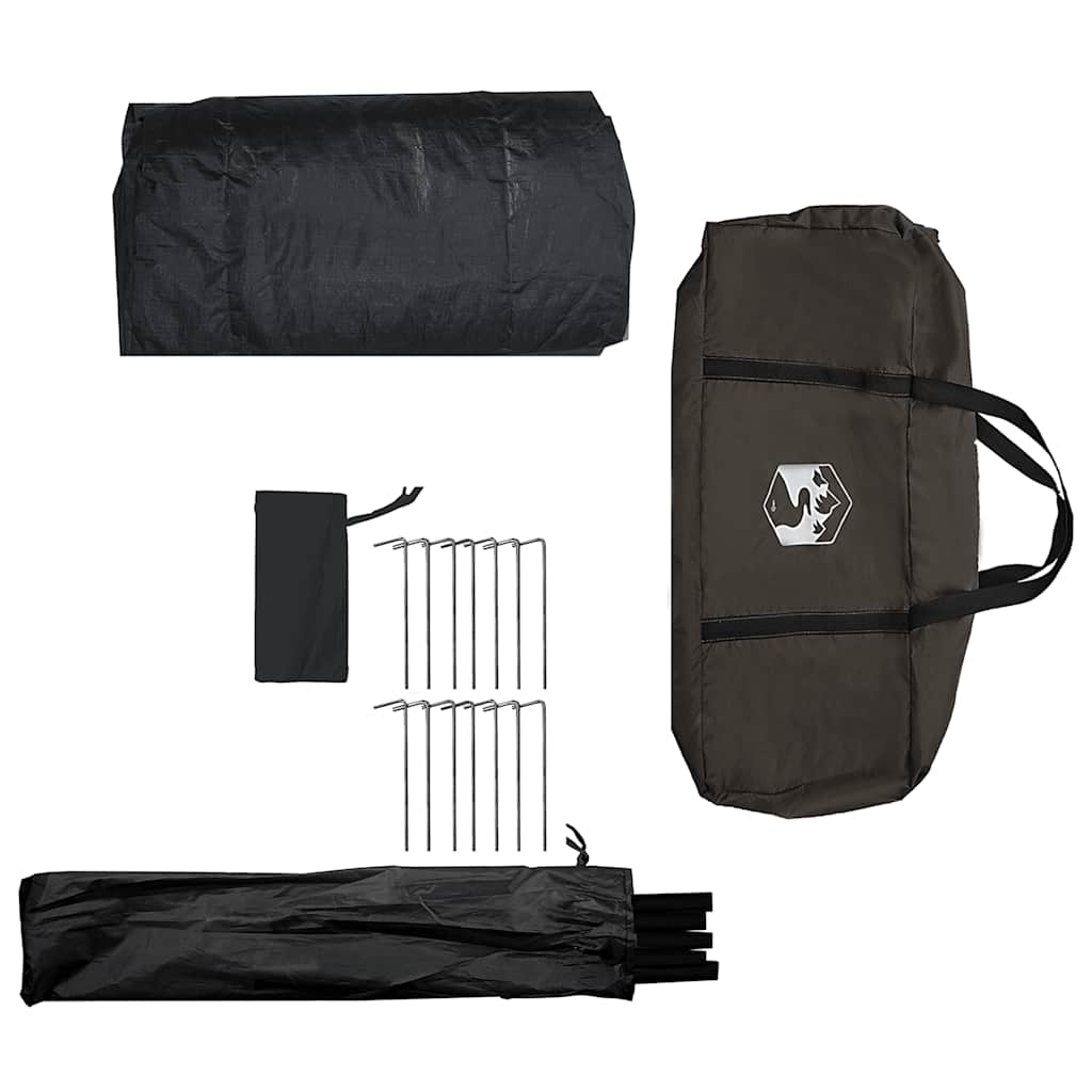 vidaXL Fishing Tent 2-Person Brown Waterproof