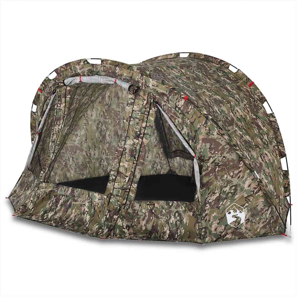vidaXL Fishing Tent 2-Person Camouflage Waterproof - Green