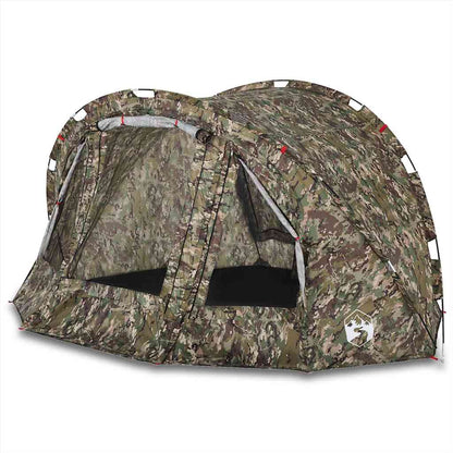 vidaXL Fishing Tent 2-Person Camouflage Waterproof - Green