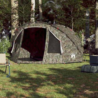 vidaXL Fishing Tent 2-Person Camouflage Waterproof - Green
