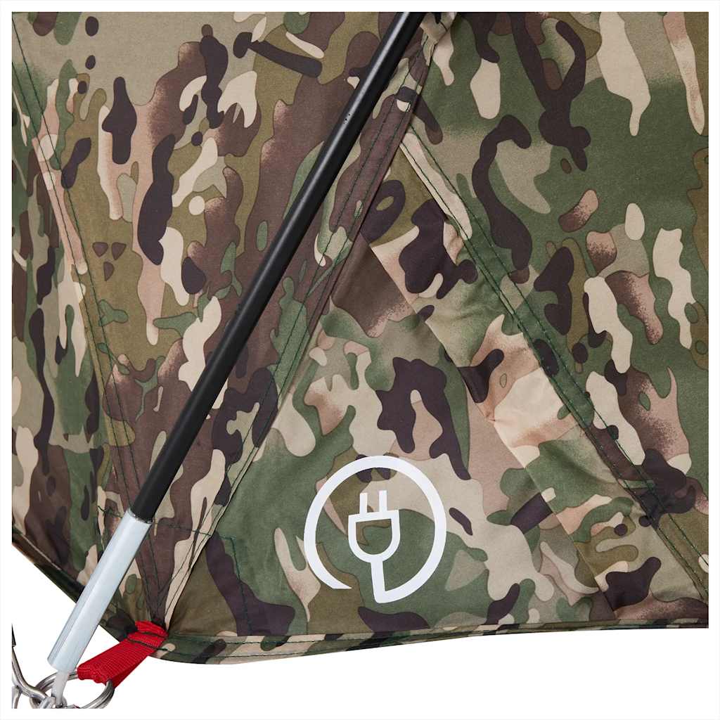 vidaXL Fishing Tent 2-Person Camouflage Waterproof - Green