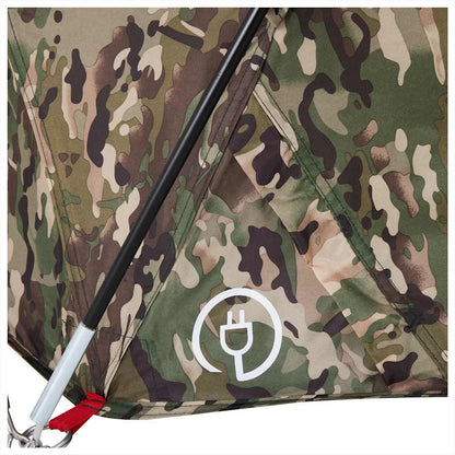 vidaXL Fishing Tent 2-Person Camouflage Waterproof - Green