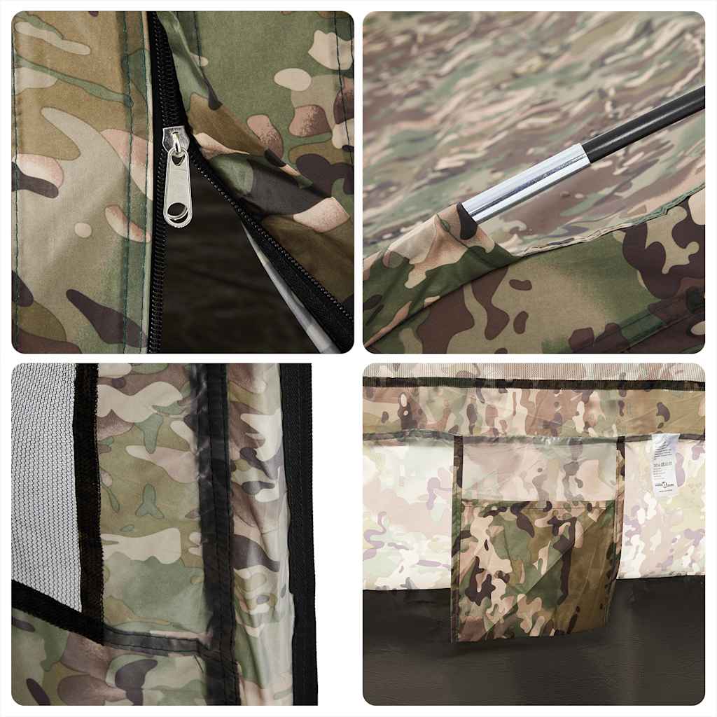 vidaXL Fishing Tent 2-Person Camouflage Waterproof - Green