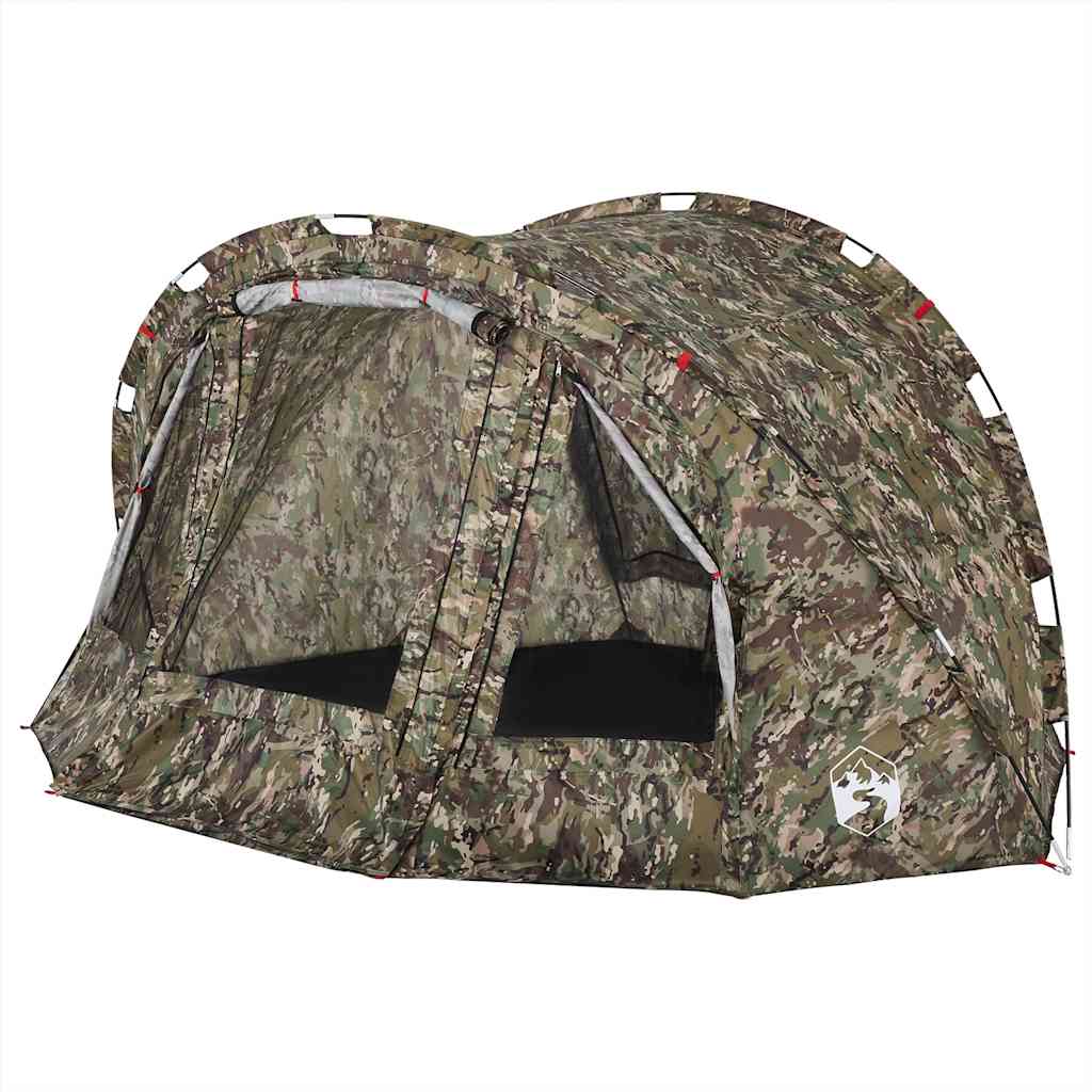 vidaXL Fishing Tent 2-Person Camouflage Waterproof - Green