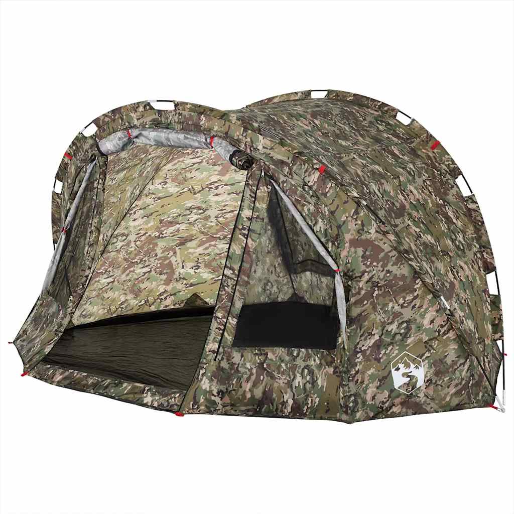 vidaXL Fishing Tent 2-Person Camouflage Waterproof - Green