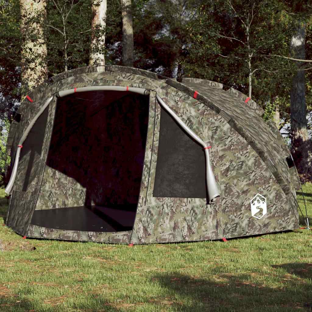 vidaXL Fishing Tent 2-Person Camouflage Waterproof - Green