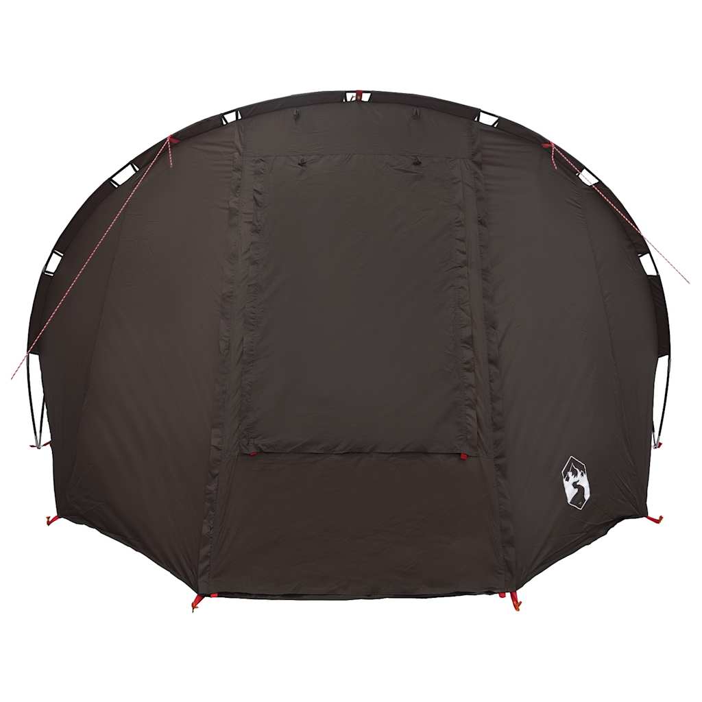vidaXL Fishing Tent 5-Person Brown Waterproof