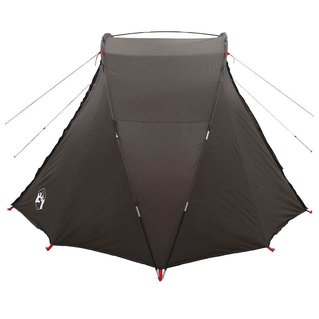 vidaXL Fishing Tent 5-Person Brown Waterproof