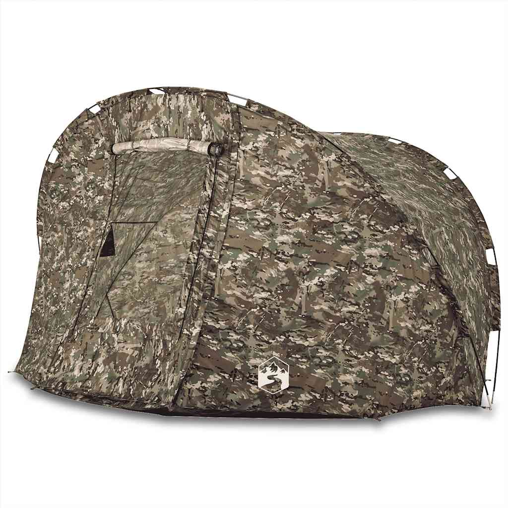 vidaXL Fishing Tent 5-Person Camouflage Waterproof - Green