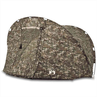 vidaXL Fishing Tent 5-Person Camouflage Waterproof - Green