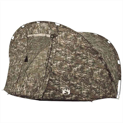 vidaXL Fishing Tent 5-Person Camouflage Waterproof - Green
