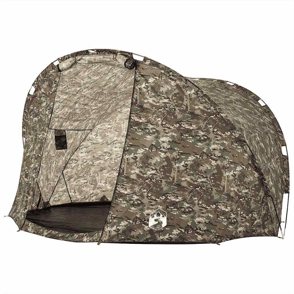 vidaXL Fishing Tent 5-Person Camouflage Waterproof - Green