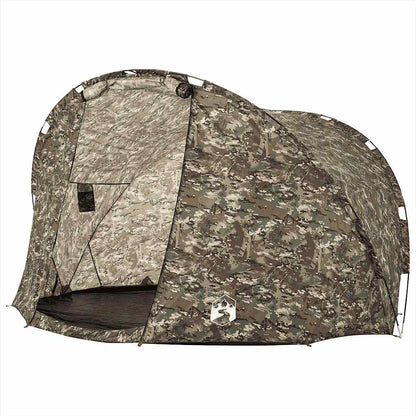 vidaXL Fishing Tent 5-Person Camouflage Waterproof - Green