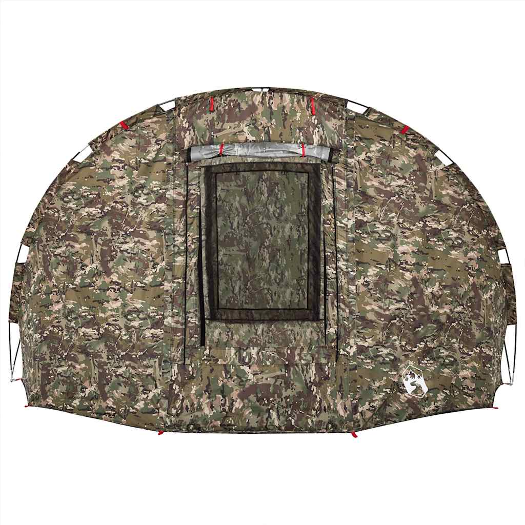 vidaXL Fishing Tent 5-Person Camouflage Waterproof - Green